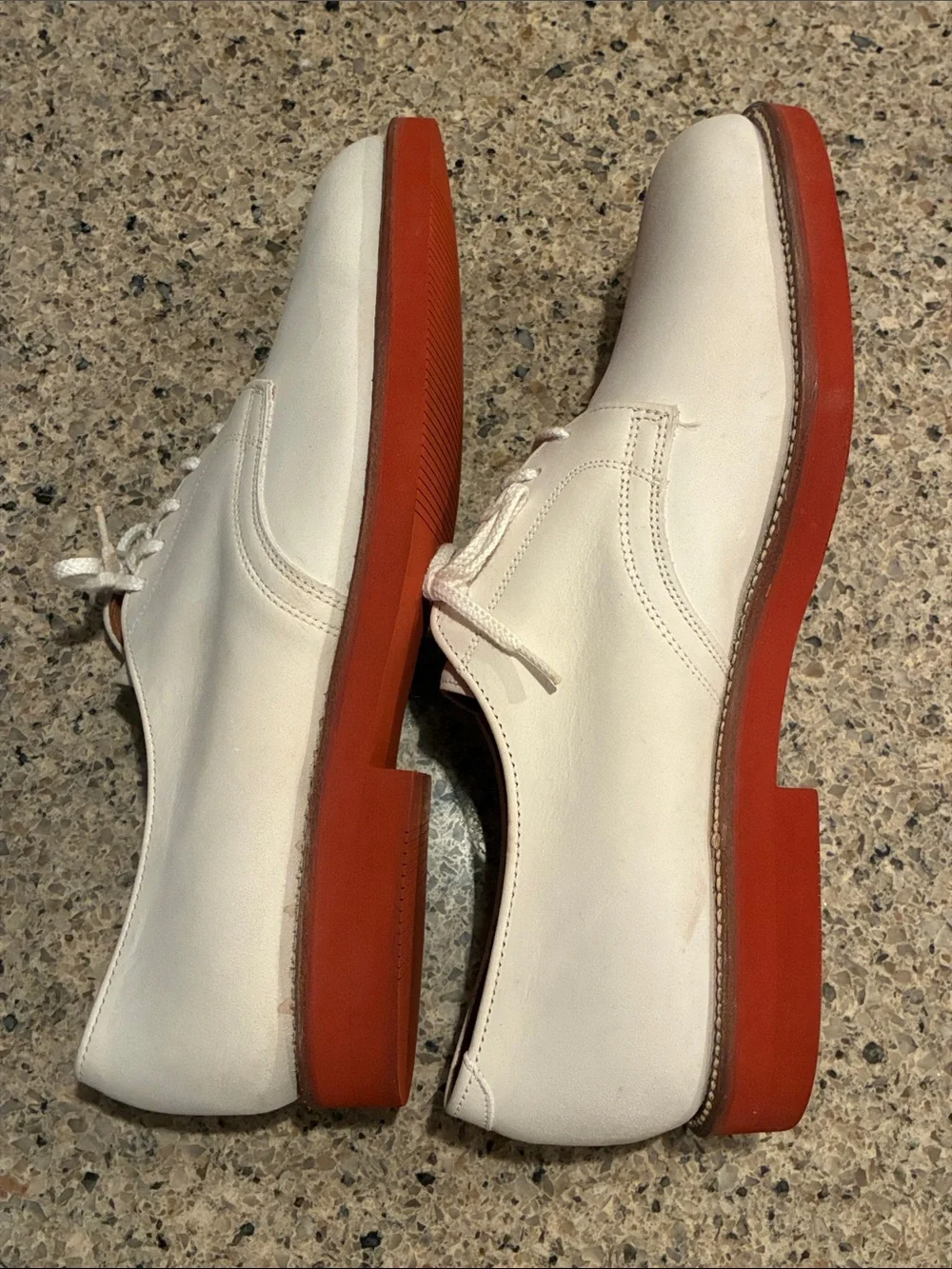 Vintage Brooks Brothers Men 9 E/C White Nubuck Suede Derby Oxford Dress Shoes